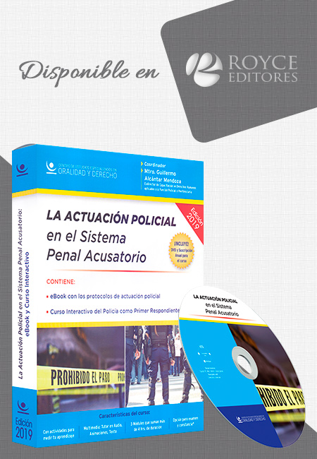 Compra en línea La Actuación Policial en el Sistema Penal Acusatorio 2019