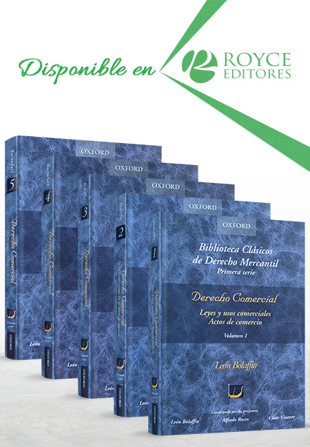 Compra en línea Biblioteca Clásicos de Derecho Mercantil Primera Serie 5 Vols