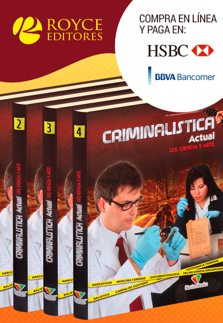 Compra en línea Criminalística Actual. Ley, Ciencia y Arte 4 Vols