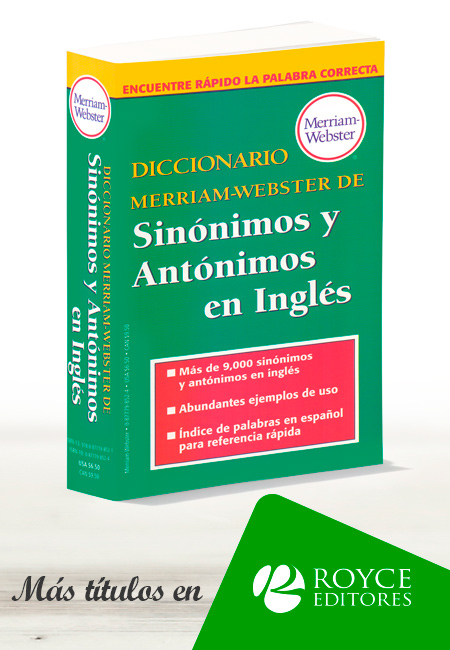 Compra en línea Diccionario Merriam-Webster de Sinónimos y Antónimos en Inglés