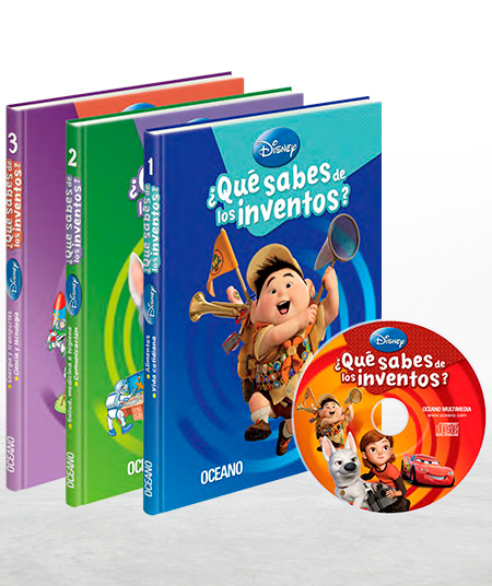 Compra en línea Disney ¿Qué Sabes de los Inventos? 3 Vols con CD-ROM
