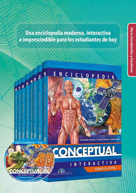 Compra en línea Enciclopedia Conceptual Interactiva 8 Vols con 2 CD-ROMs