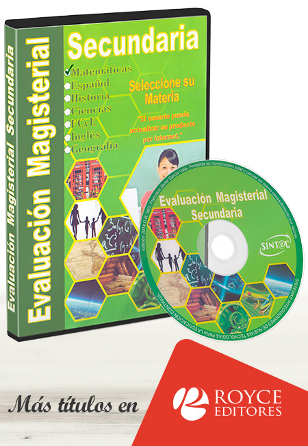 Compra en línea Evaluación Magisterial Secundaria Matemáticas en CD-ROM