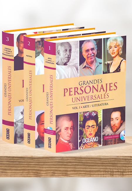 Compra en línea Grandes Personajes Universales 3 Vols con CD-ROM