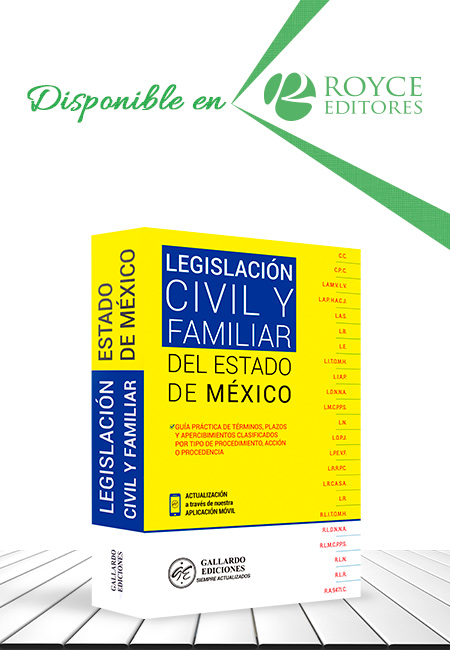 Compra en línea Legislación Civil y Familiar del Estado de México 2020