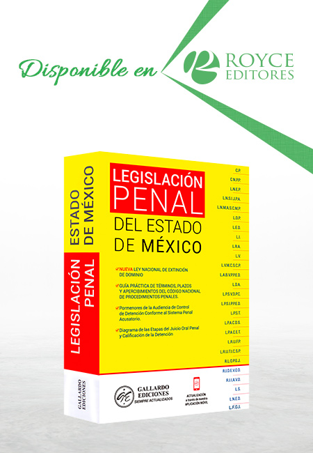 Compra en línea Legislación Penal del Estado de México 2020