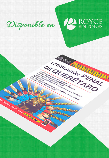 Compra en línea Legislación Penal del Estado de Querétaro 2019