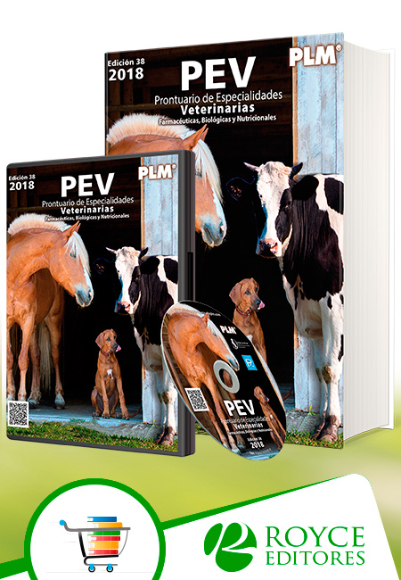 Compra en línea PEV 2018 Prontuario de Especialidades Veterinarias con CD-ROM