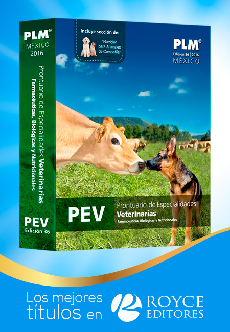 Compra en línea PEV 2016 Prontuario de Especialidades Veterinarias con CD-ROM