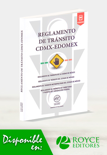 Compra en línea Reglamento de Tránsito CDMX-EDOMEX con eBook