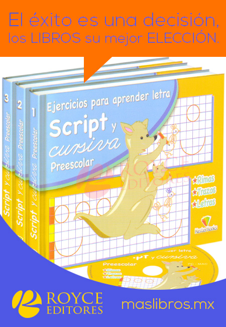 Compra en línea Letra Script y Cursiva Preescolar 3 Vols con CD-ROM