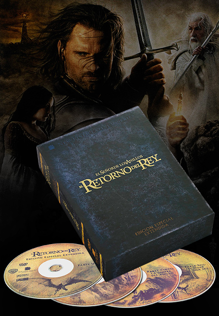 Compra en línea El Señor de los Anillos: El Retorno del Rey 4 DVDs