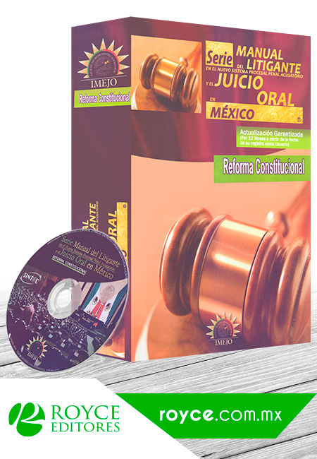 Compra en línea Manual del Litigante y el Juicio Oral en México en CD-ROM