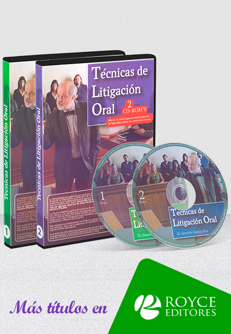 Compra en línea Técnicas de Litigación Oral en 2 CD-ROMs