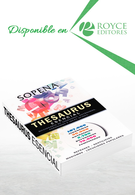 Compra en línea Thesaurus Esencial Diccionario de Sinónimos, Antónimos, Parónimo